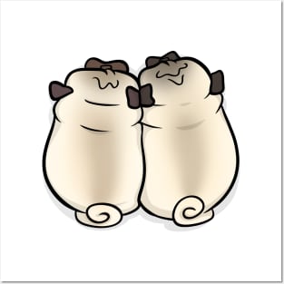 Puggy Snuggles Posters and Art